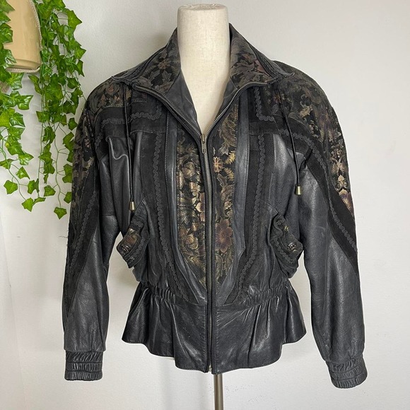 Vintage Euro Top Mond of California Leather Jacket - Picture 2 of 6